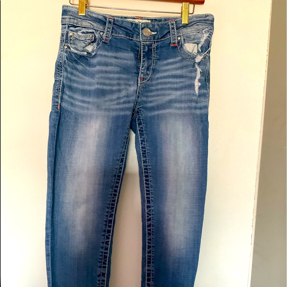Daytrip Virgo ankle skinny women’s jeans size 27/S distressed diamond stud decor